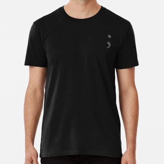 Semicolon Size S to 5XL Made in the USA T-Shirt