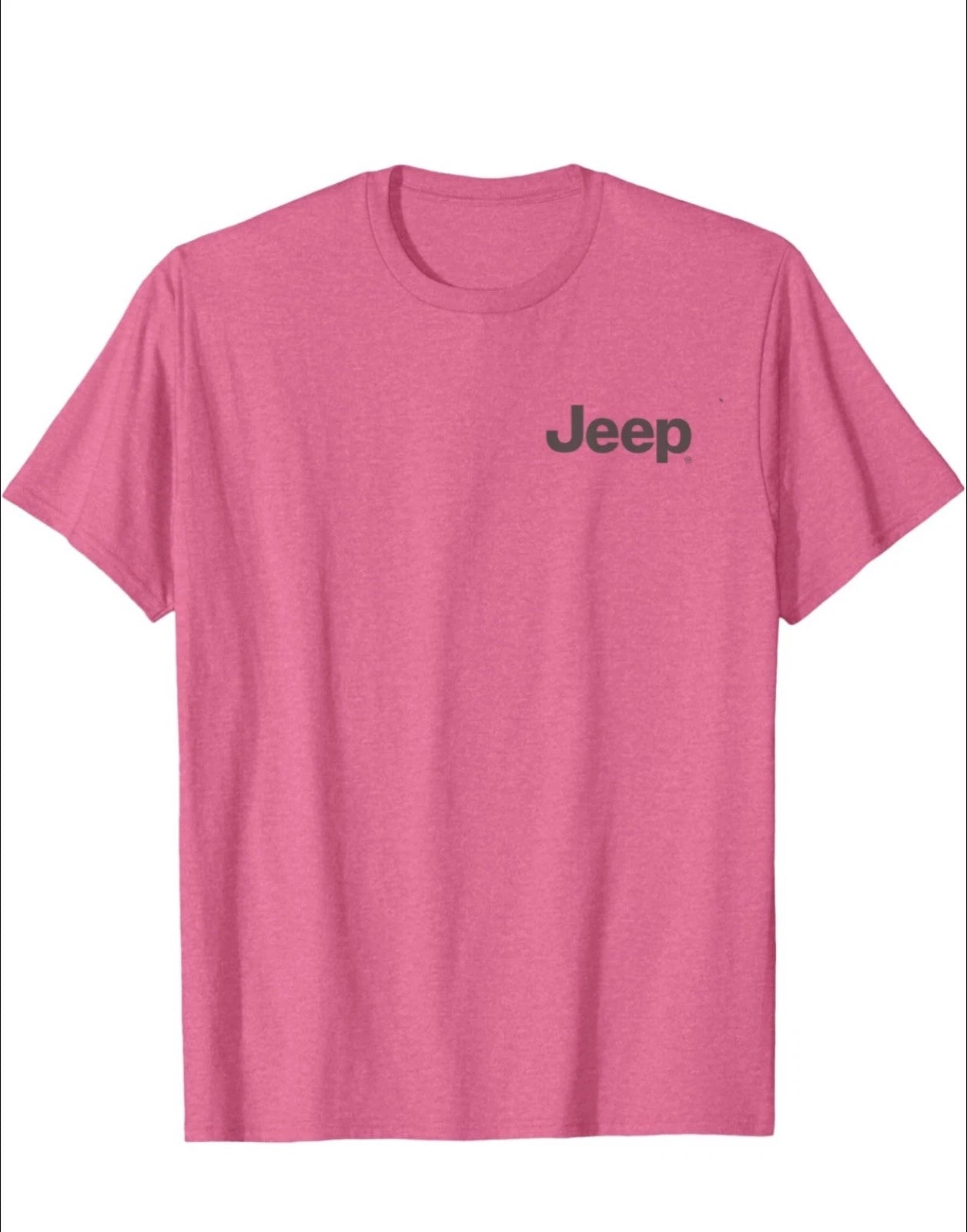 jeep short sleeve t shirt  EXTRA LARGE PINK /black Letters logo
