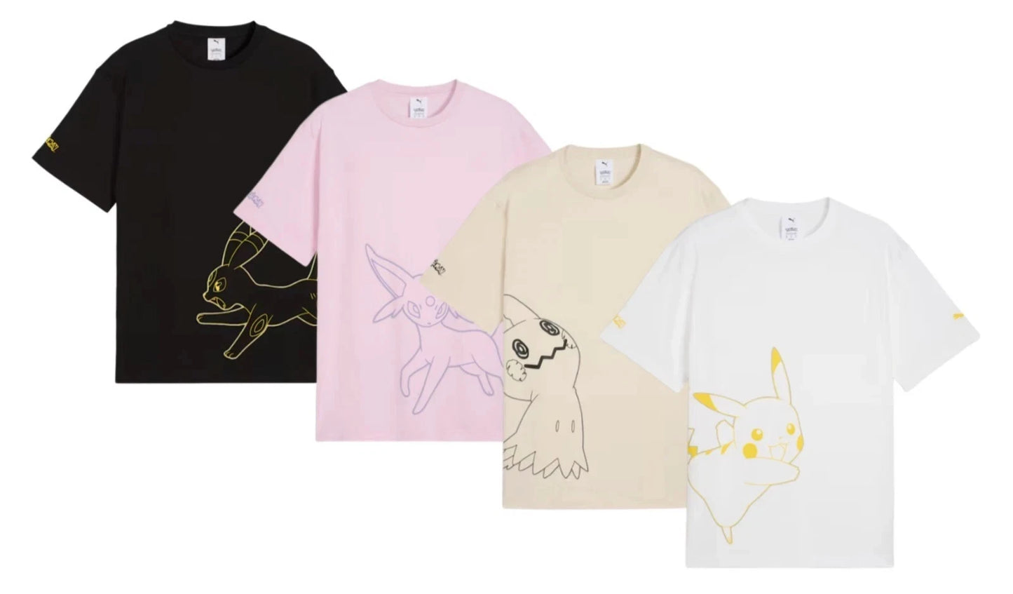 NWT PUMA X POKEMON Relaxed Graphic Tee Top T-Shirts 634914 No Tariffs In US