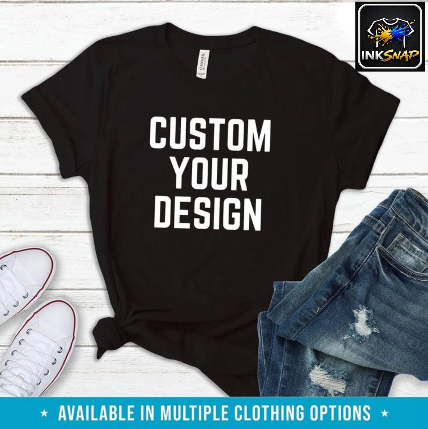 Personalised T-Shirt Custom Printed Your Text Photo Logo Stag Do Hen Party Tee
