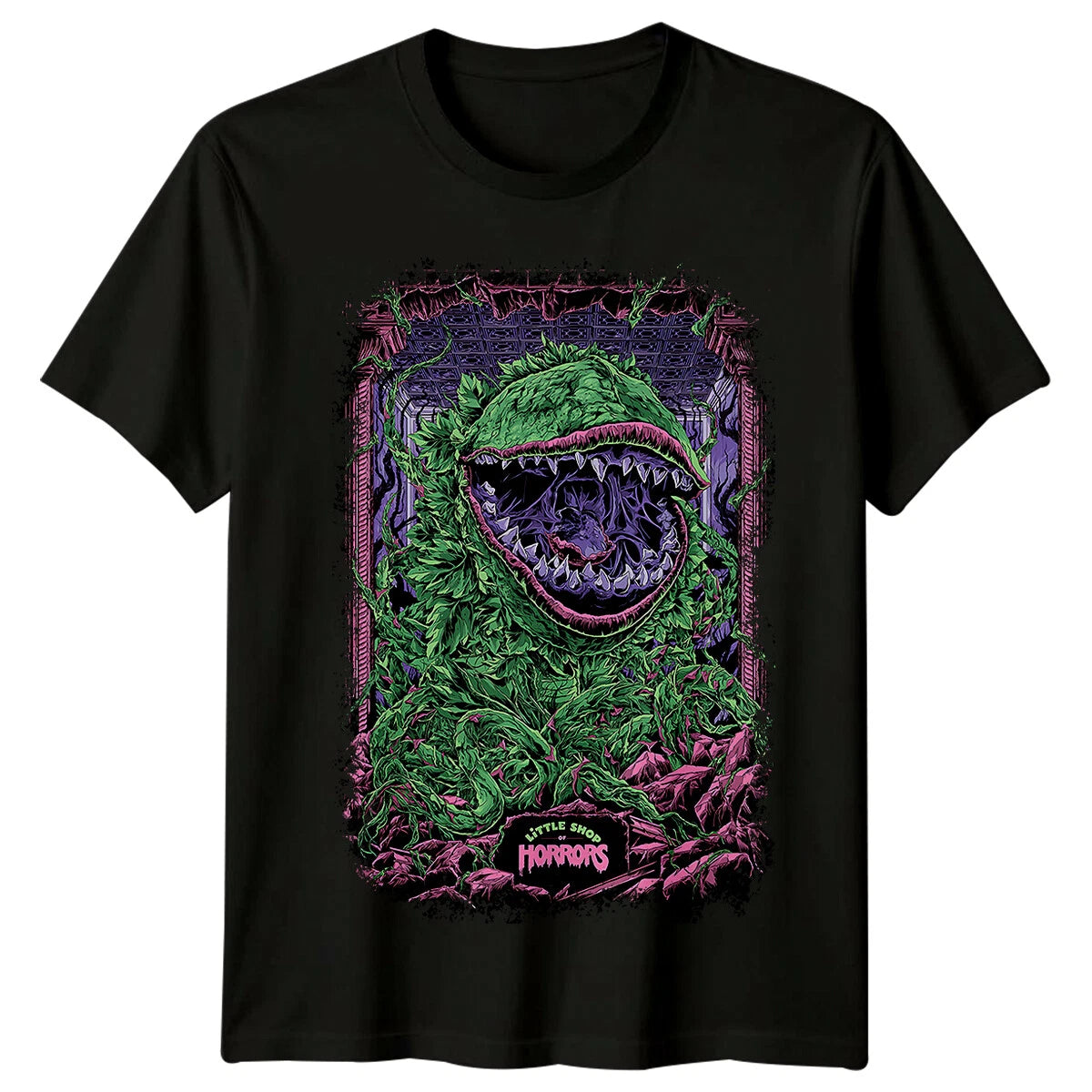 Little Shop of Horrors (1987) Movie Poster Inspired T-Shirt Retro Tee Unisex