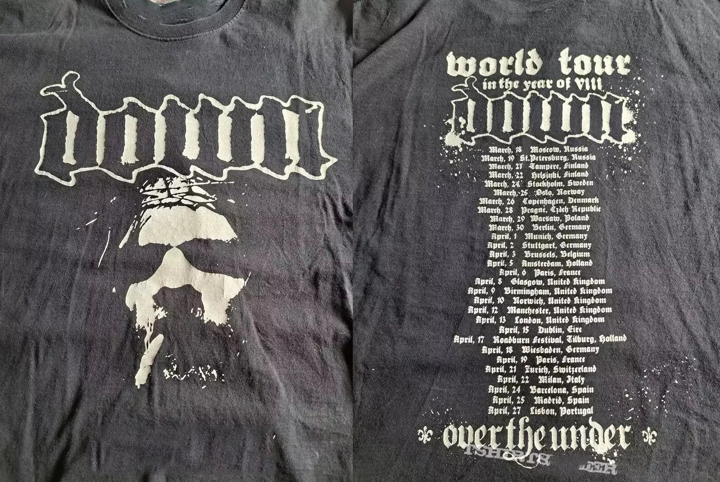 Down Band World Tour In The Year T Shirt Full Size S-5XL US1585