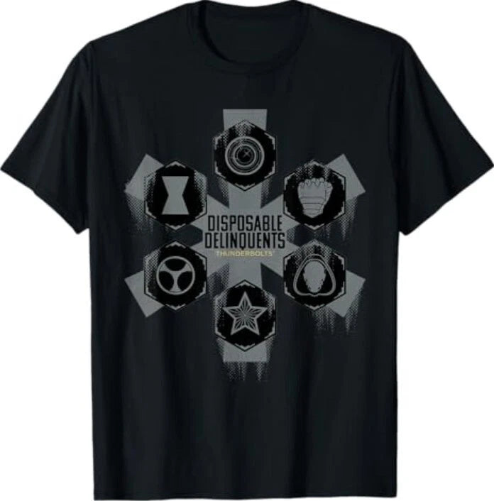 Marvel Studios Thunderbolts Disposable Delinquents Team T-Shirt
