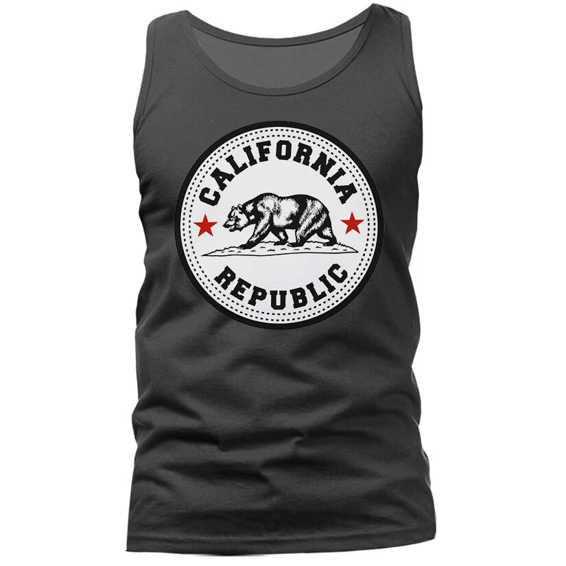 Golden State California Republic Cali Bear Cali Life Style All Star Tank Top