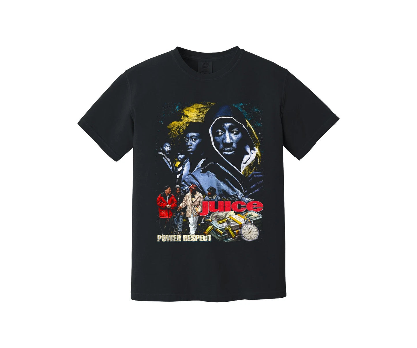 Juice Heavyweight T Shirt - 90s movie - Hip Hop - Power, Respect, Tupac Shakur,