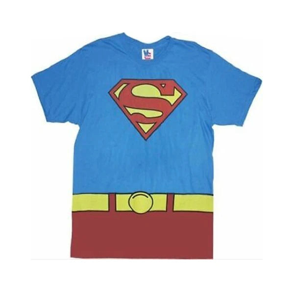 Adult Unisex DC Comics Classic Superman Chest Logo Lightweight Blue T-shirt