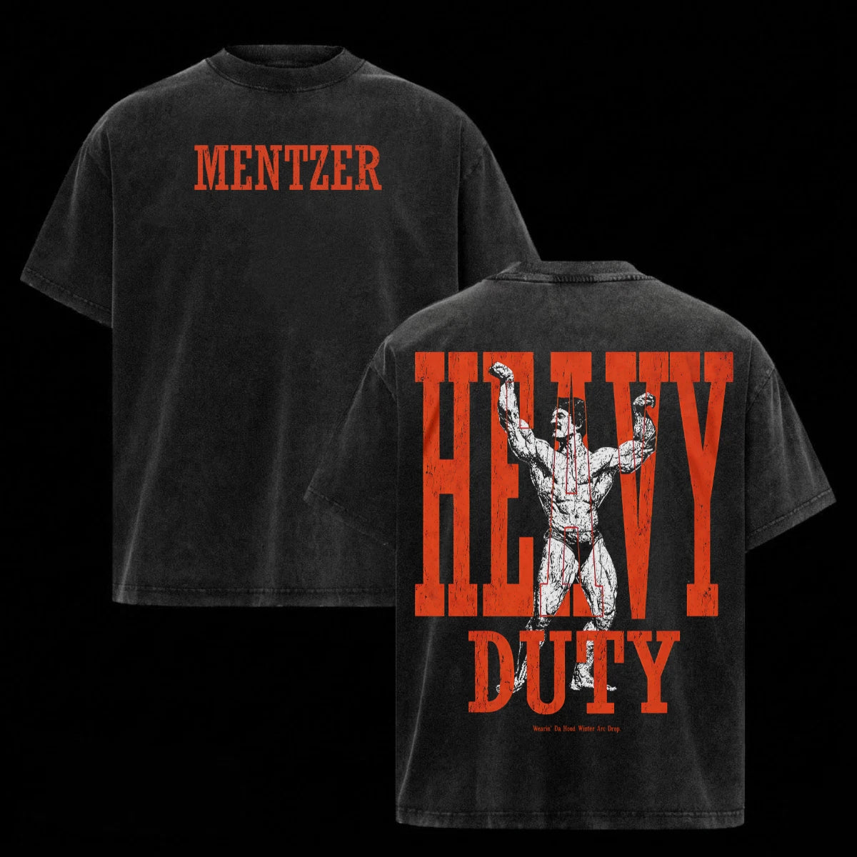 Retro Mike Mentzer Heavy Duty Shirt Tee Heavy Cotton Men's Gym Tee Fitness Top