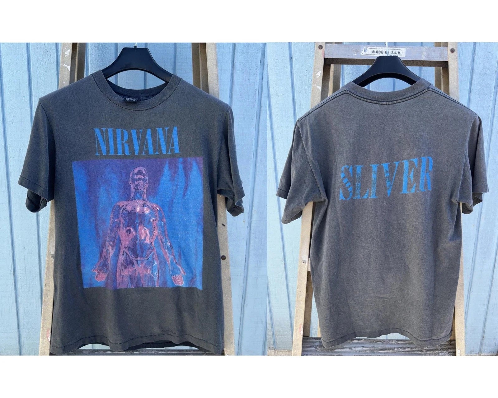 Vintage 1Nirvana Sliver Shirt Unisex Fan Gift S-5XL