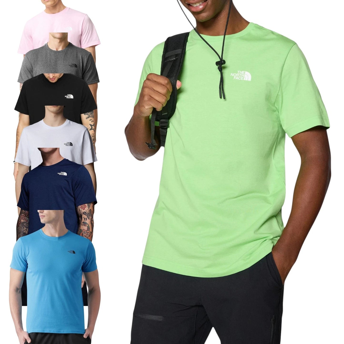 The North Face Mens T Shirt Simple Dome Round Neck Half Sleeve Top Logo S-2XL