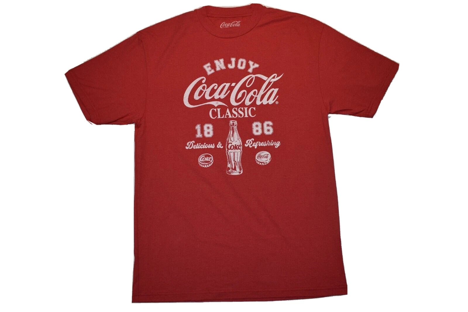 Coca-Cola Mens Big & Tall Coke Enjoy Coca-Cola Classic 1886 Shirt New LT-4XLB