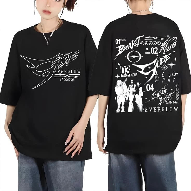Everglow Code World Tour Kpop Girl Group Graphic T-shirt