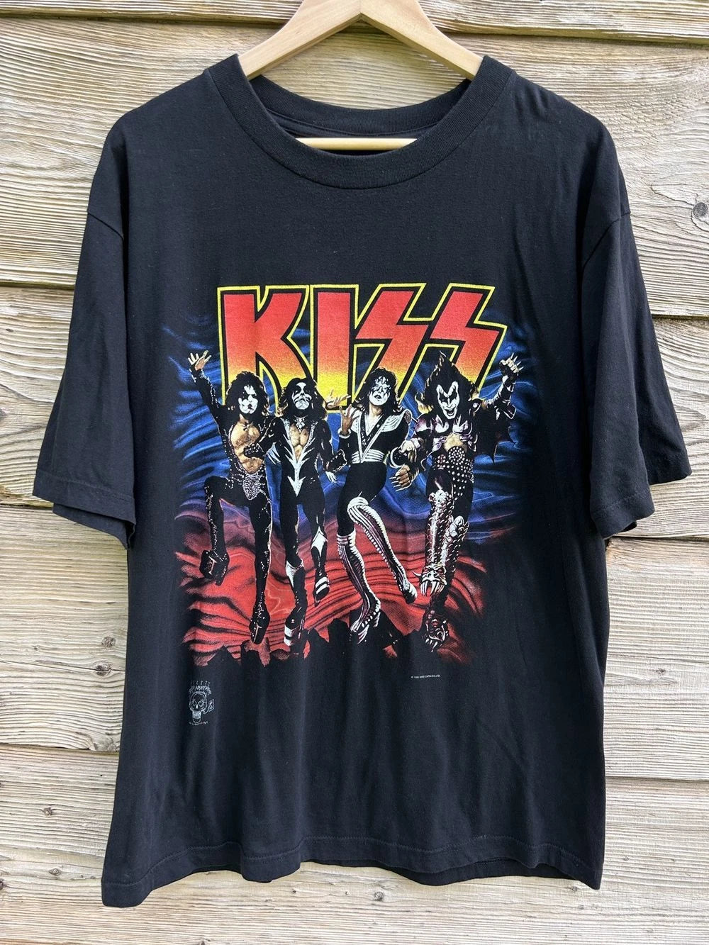 90s Vintage Kiss Destroyer 76/96 20 Year Destruction Black T-shirt S-5XL KH8509