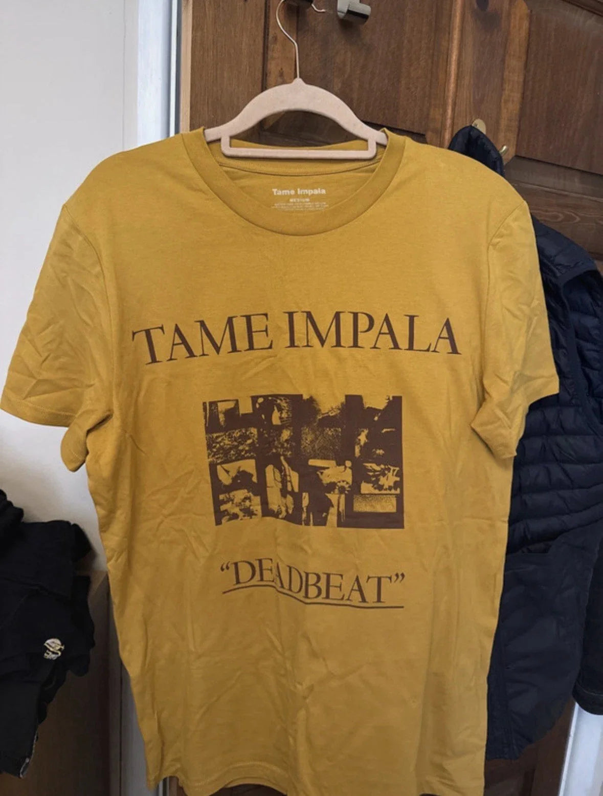 Tame Impala Deadbeat Tour Shirt Europe 2026 Yellow Size Medium Official Merch