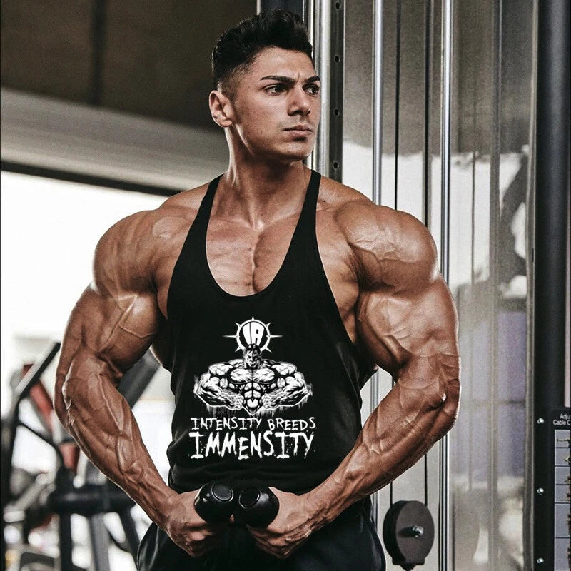 Men's Athletic Stringer Gym Muscle Workout Racerback Fitness Sleeveless Tank Top