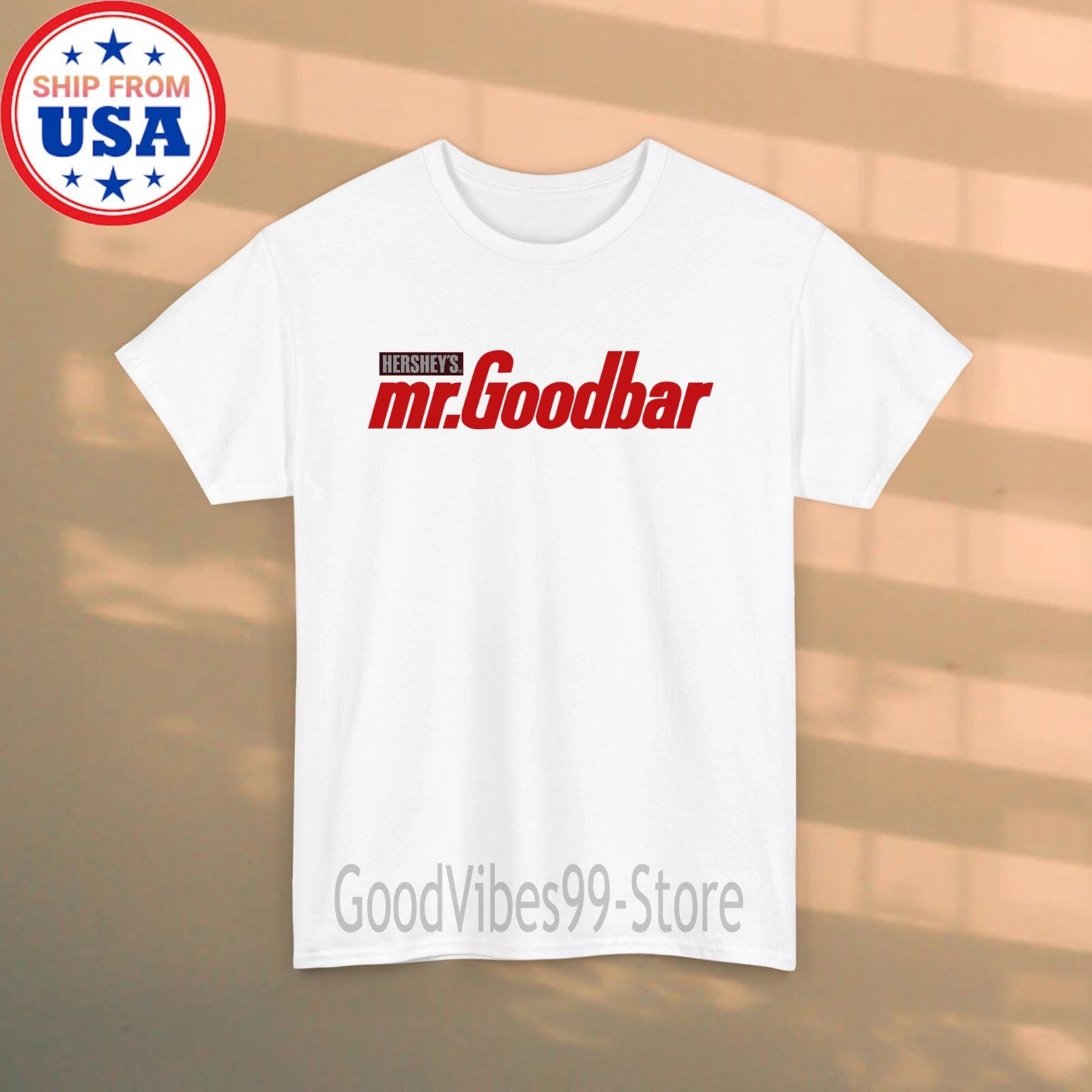 Mr. Goodbar Chocolate Candy Bar Men's White Size S-5XL