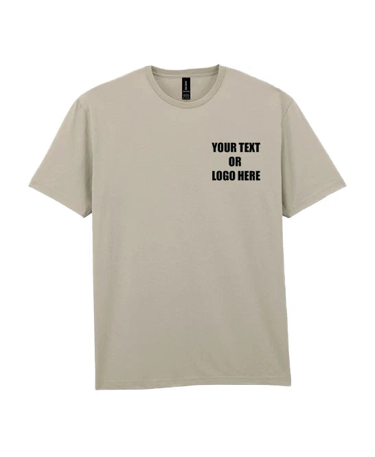 Personalised Custom Printed Gildan Light Cotton Adult T-Shirt Short Sleeve