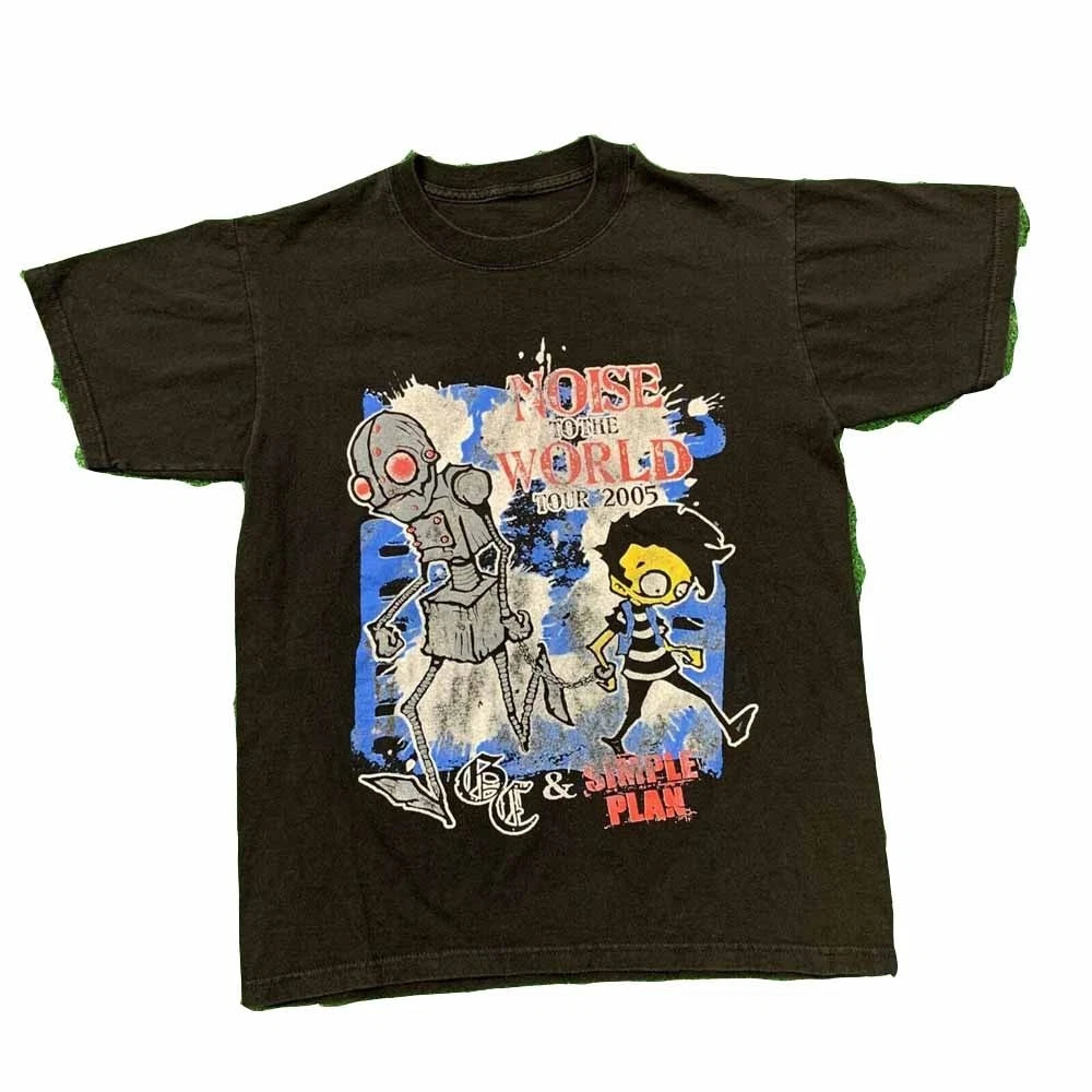 2005 Good Charlotte Simple Plan Shirt Classic Black Unisex S-234XL 1R271