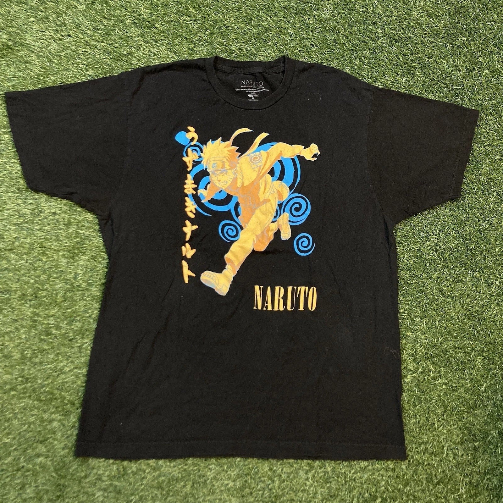 Naruto Shirt XL 00s Y2K Anime Manga Shippuden Collection '02 Cartoon Tee