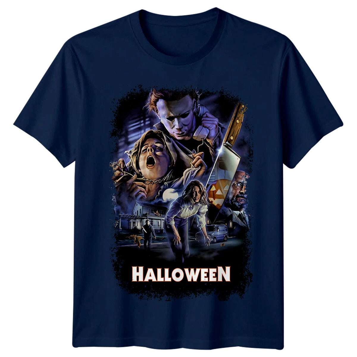 Halloween (1978) Movie Poster Inspired T-Shirt Retro 80s Tee