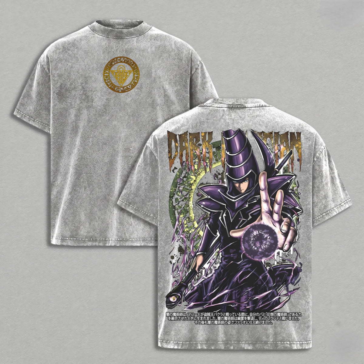 Dark Magician Yu-Gi-Oh Shirt Streetwear Anime Unisex Oversized Men Graphic Tee
