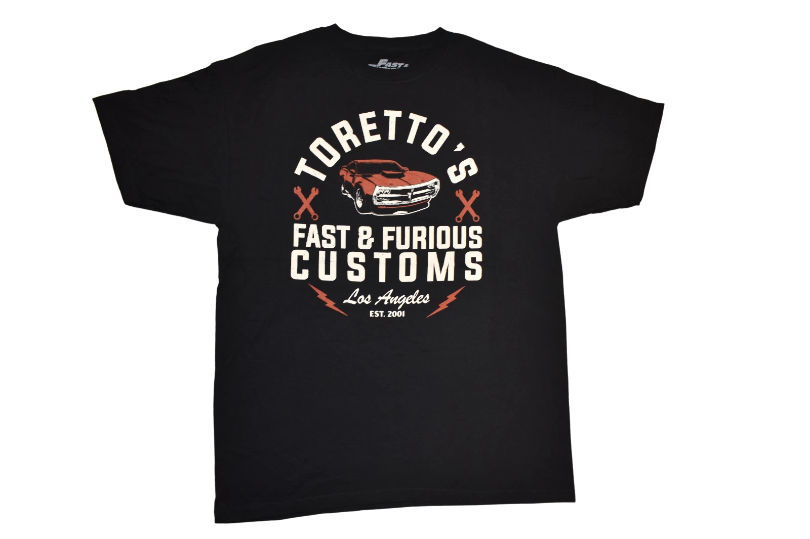 The Fast & The Furious Mens Toretto's Customs Los Angeles Shirt New