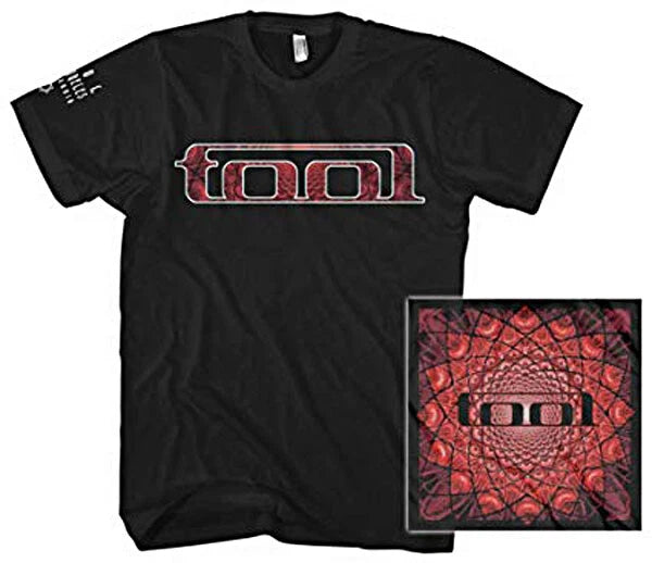 New Authentic Tool Band Red Logo Pattern Live Nation Heavy Metal Black T-Shirt