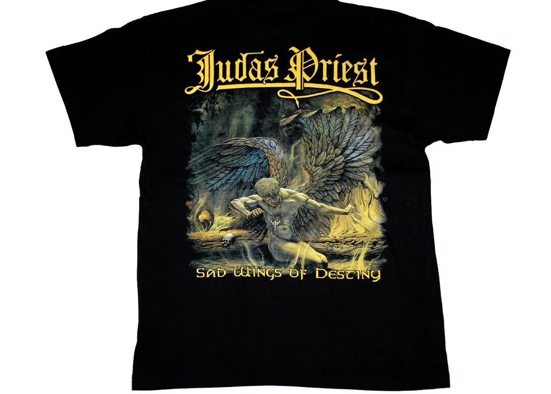 Judas Priest Sad Wings Of Destiny 1976 New Black T-Shirt