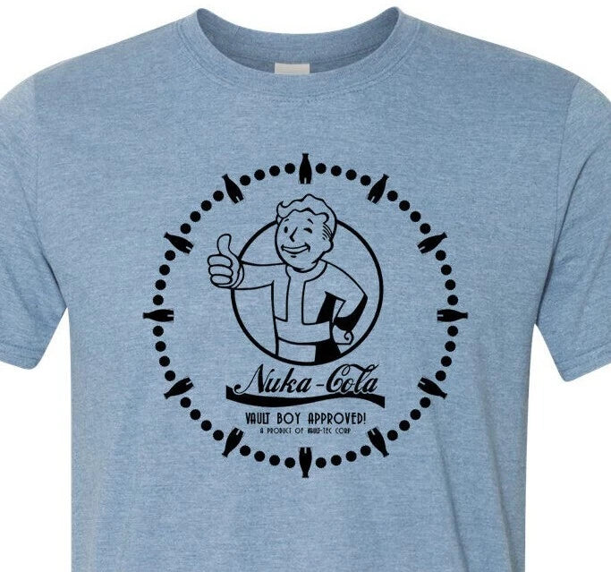 FallOut - Nuka Cola Boy - B&W - Vault Tec - Vault Boy - Soft - Fast Shipping