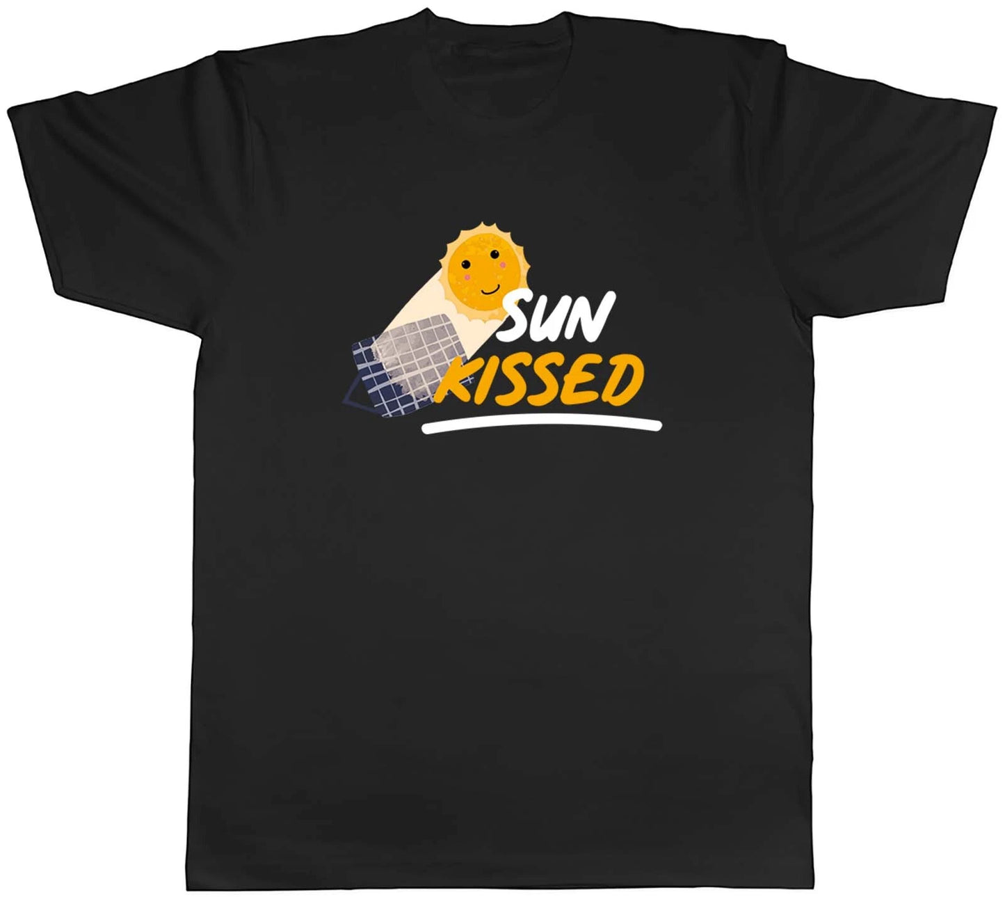 Sun Kissed Mens T-Shirt Powered by Solar Power Tee Gift