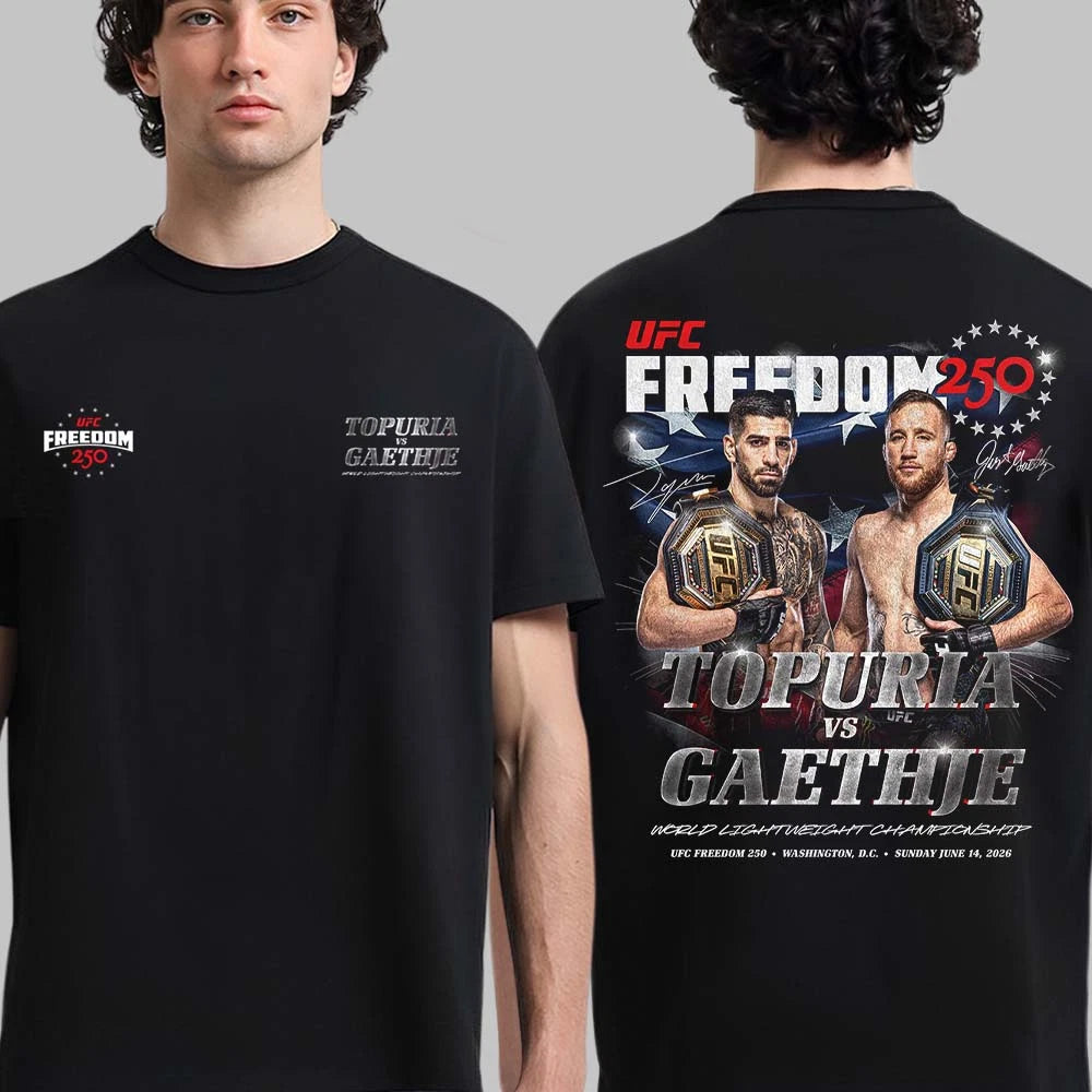 UFC Freedom 250 Topuria Vs Gaethje Main Card T-Shirt