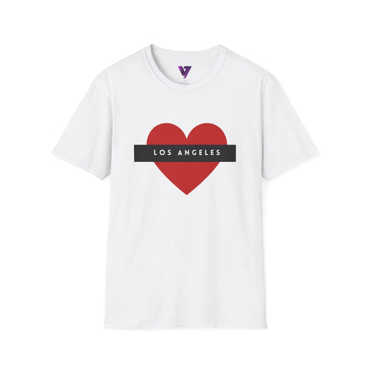 I Love Los Angeles Unisex Softstyle T-Shirt, LA Heart Tee, California NEW