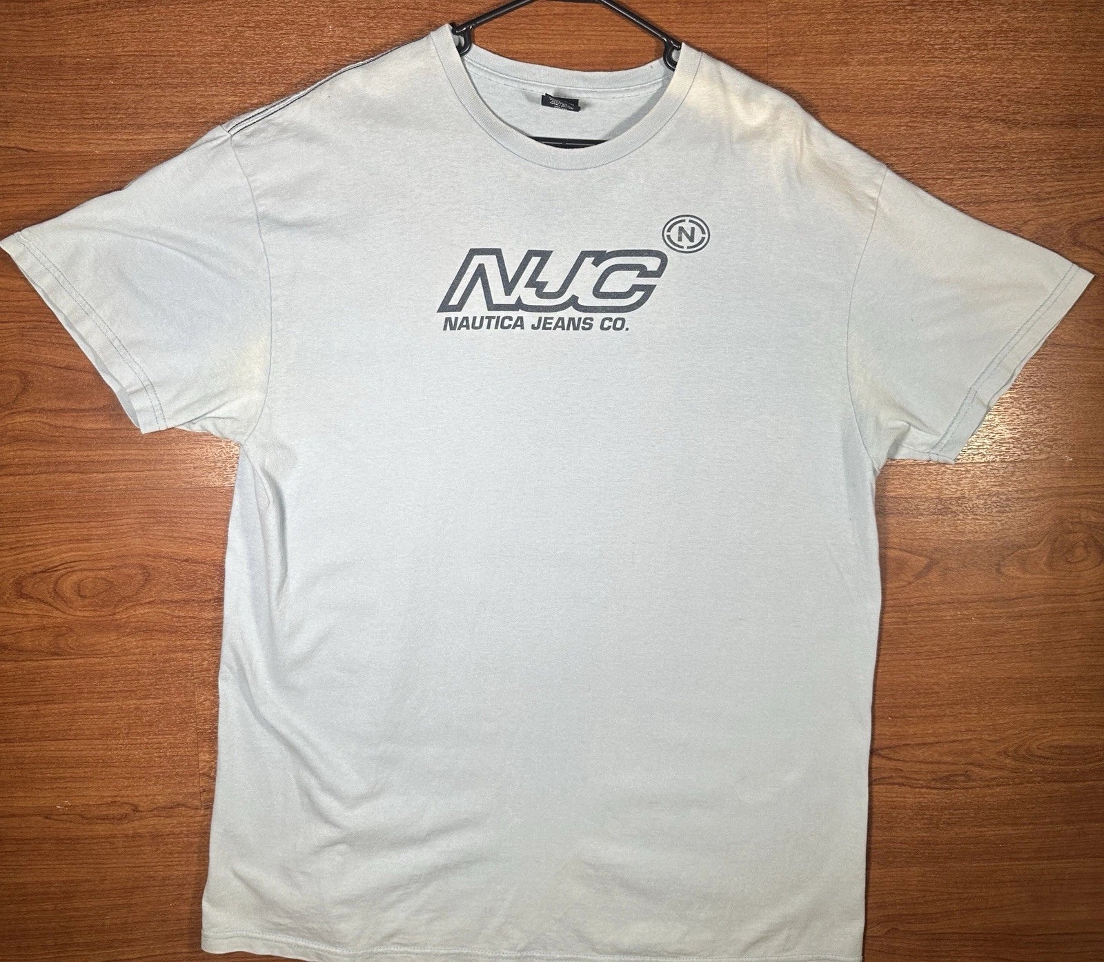 Nautica Jeans Co NJC T Shirt Mens XL Blue Logo Y2K Streetwear Cotton      (3)