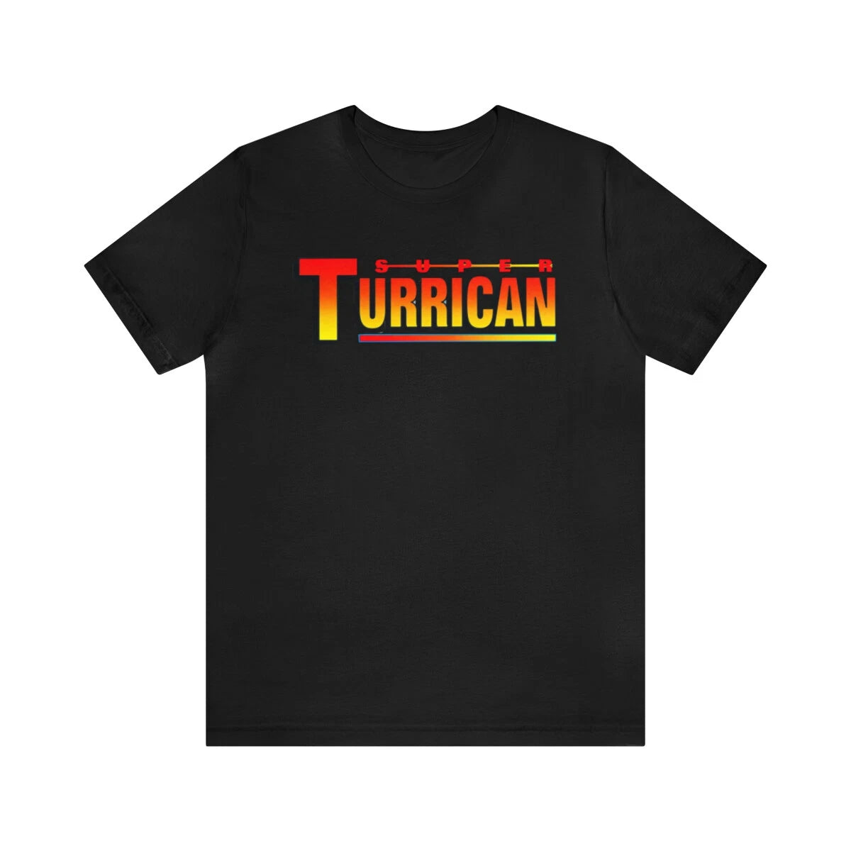 Super Turrican Retro Style Pixel Art Logo SNES Unisex Short Sleeve T-Shirt