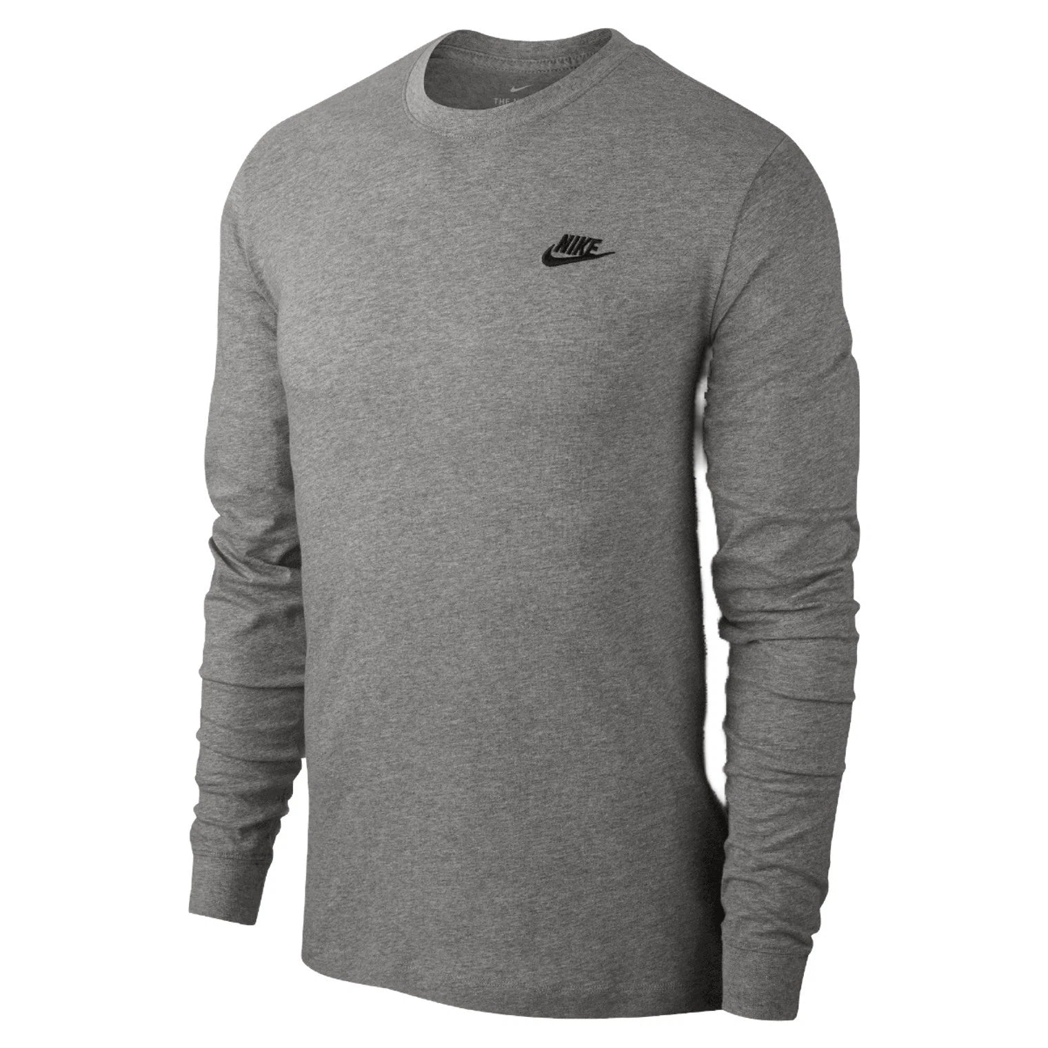 Nike Sportswear Club Long Sleeve T-Shirt Men Size Medium Gray New AR5193-063