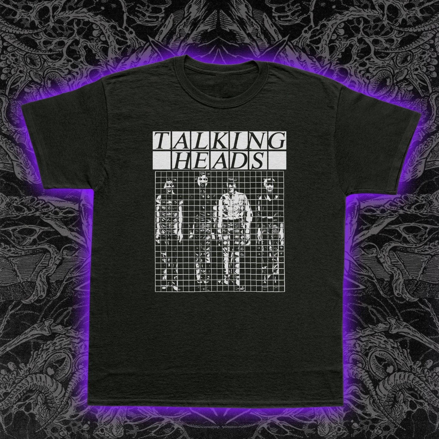Talking Heads Buildings & Food T-Shirt Art Pop New Wave Rock Music Tee S-5XL