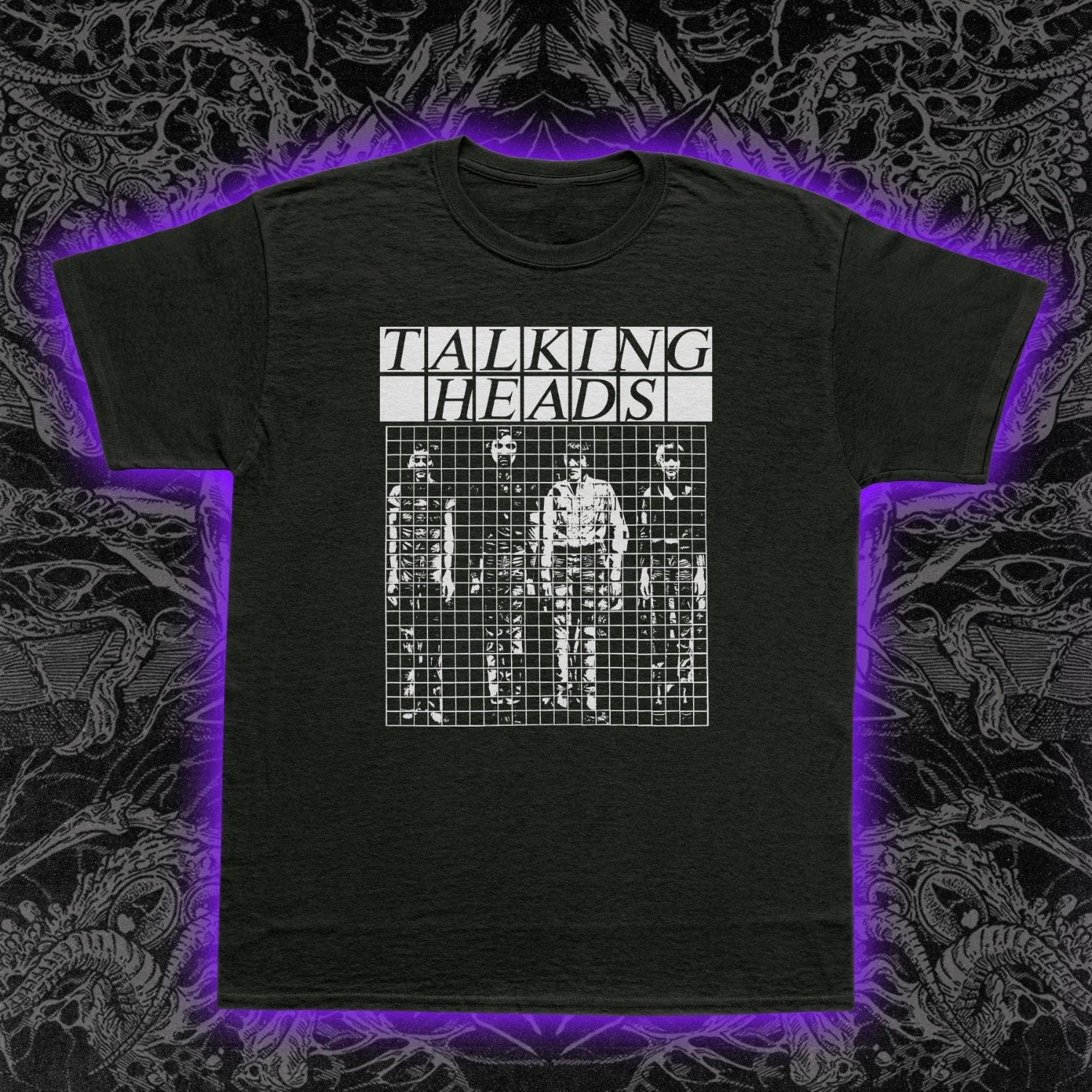 Talking Heads Buildings & Food T-Shirt Art Pop New Wave Rock Music Tee S-5XL