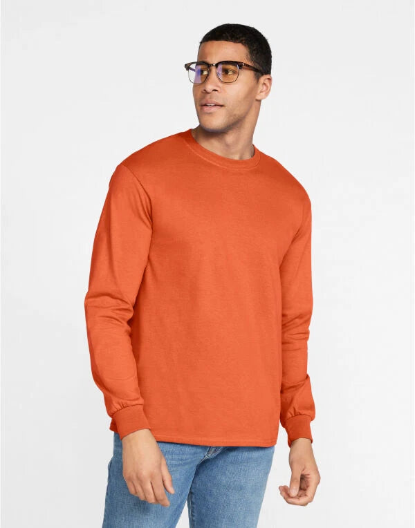 Gildan Ultra Cotton Long Sleeve T-Shirt 100% Cotton - S - 5XL - 21 Colours - New