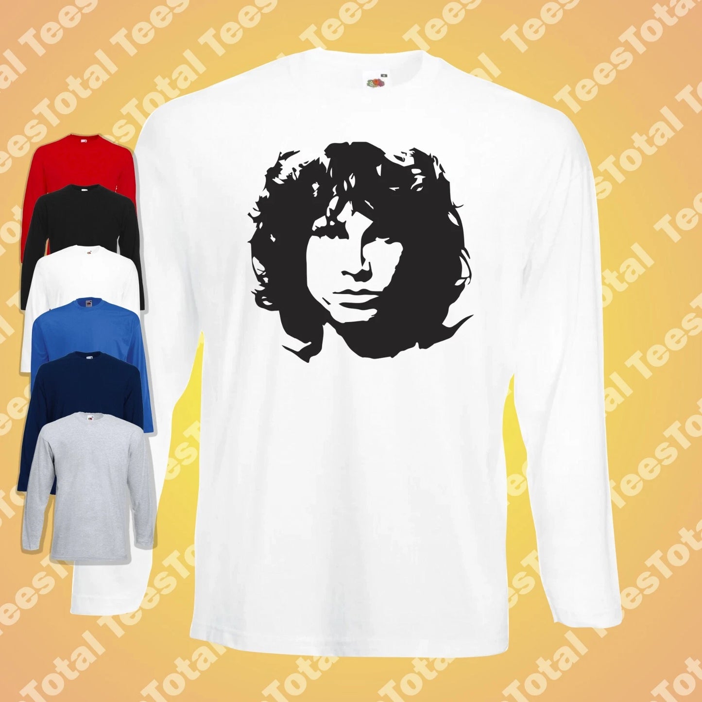 Jim Morrison Long Sleeve T-Shirt | The Doors | 60s | Rock | Retro | Music Band