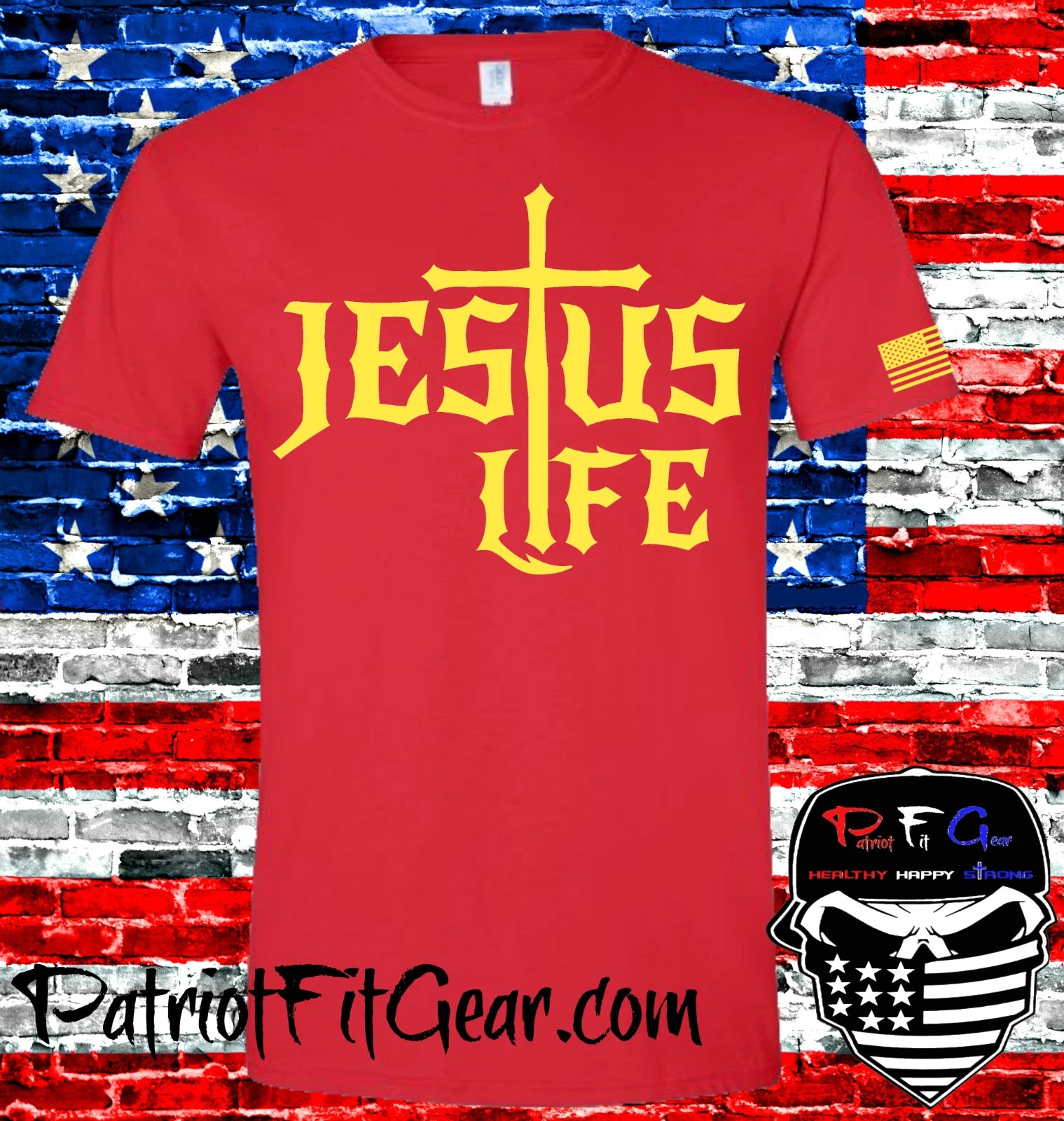 Jesus Life, Faith Over Fear, Cross, Christian,In God We Trust, Custom t-shirt