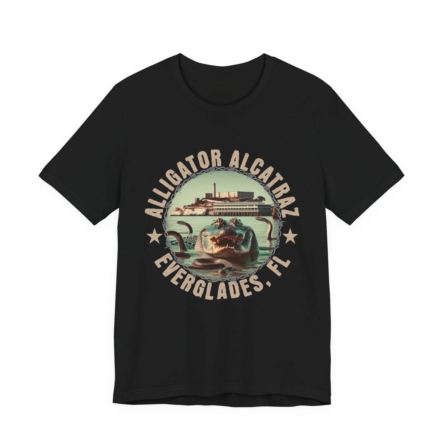 Everglades Alligator Alcatraz Tee, Florida Vacation Unisex Shirt, Graphic Tee