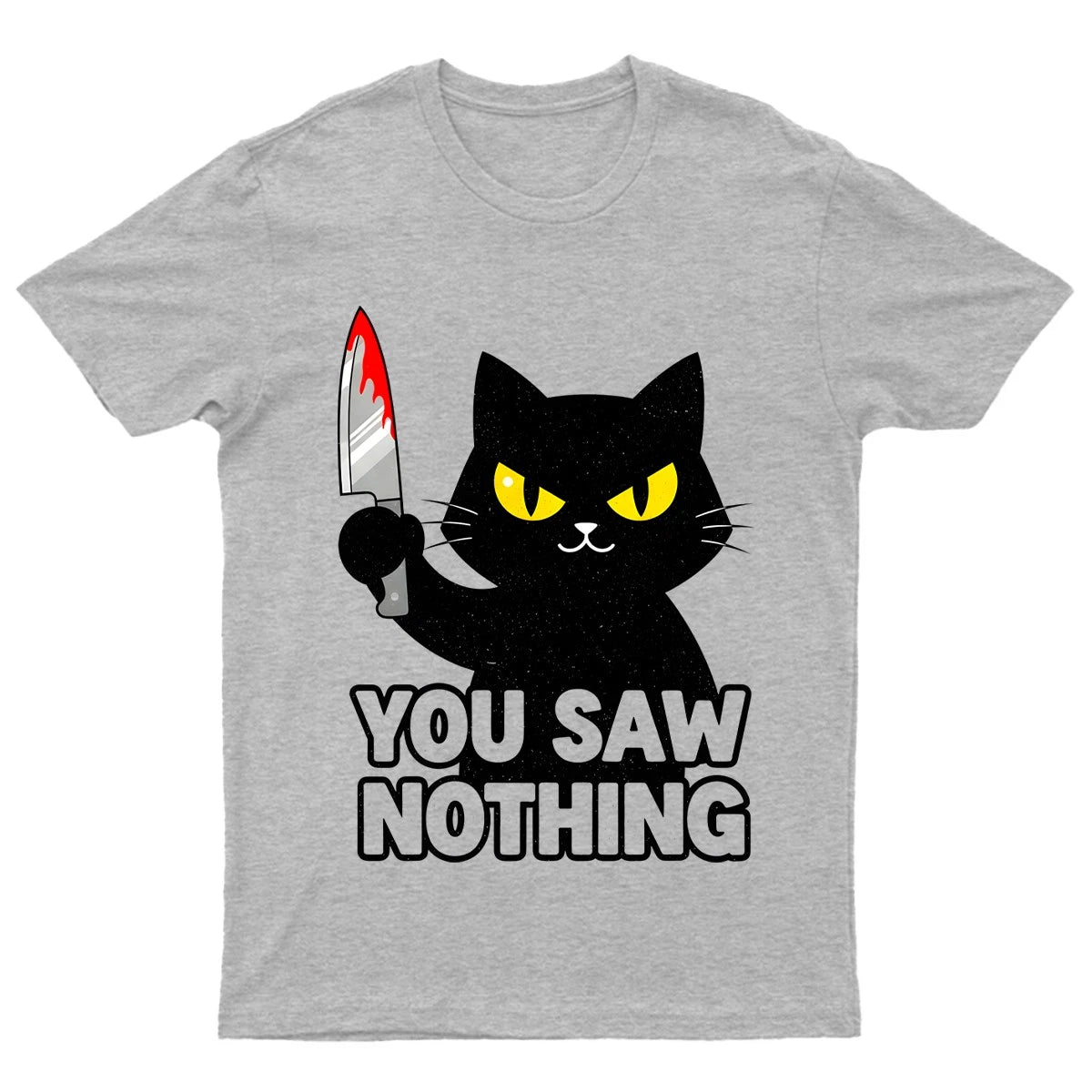 Black Cat Feline Humor T-Shirt Unisex Gift Retro Funny Nature Pet Lover Womens