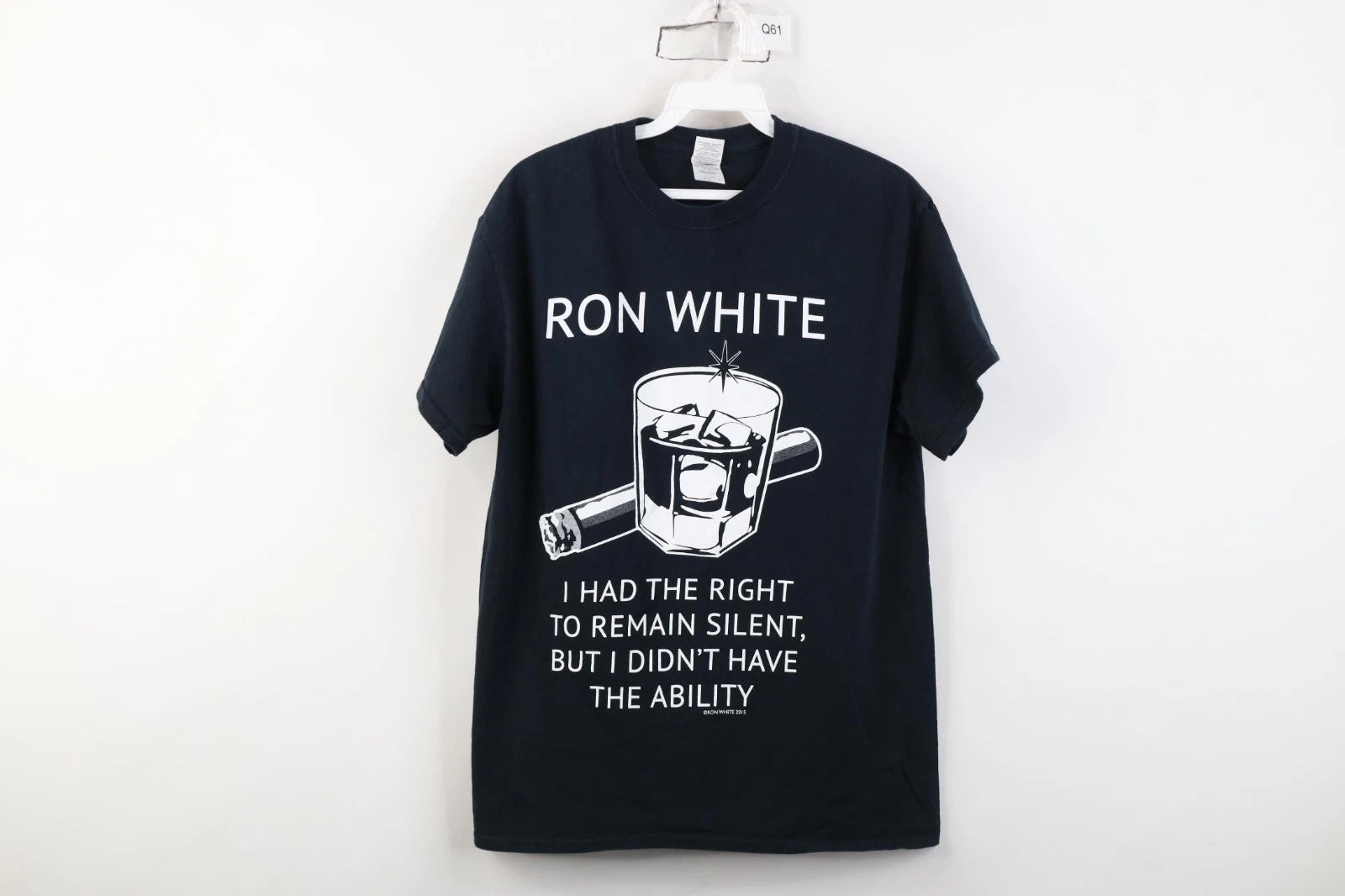 Vintage Y2K Mens Medium Faded Ron White Stand Up Comedy Comedian T-Shirt Black