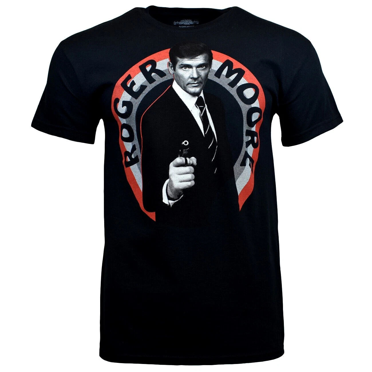 Men's T-shirt-007 James Bond-Roger Moore-MI6 Agent -100% Cotton NWT