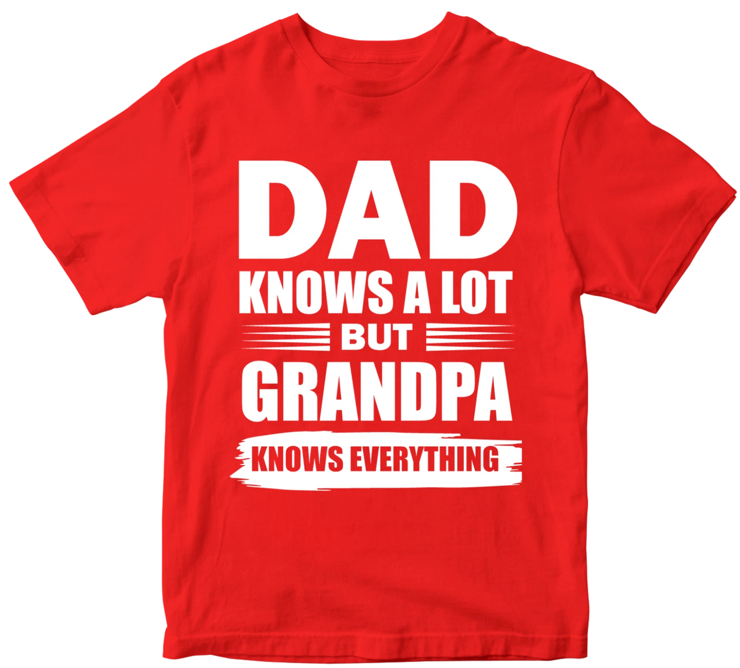 Dad Knows A lot But Grandpa Knows Everything T-shirt Toddler Humor Funny Gifts