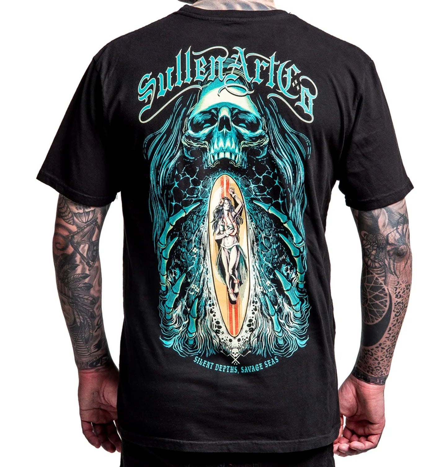 Sullen Art Collective Silent Depths Premium SCM8137 Short Sleeve T-shirt For Men