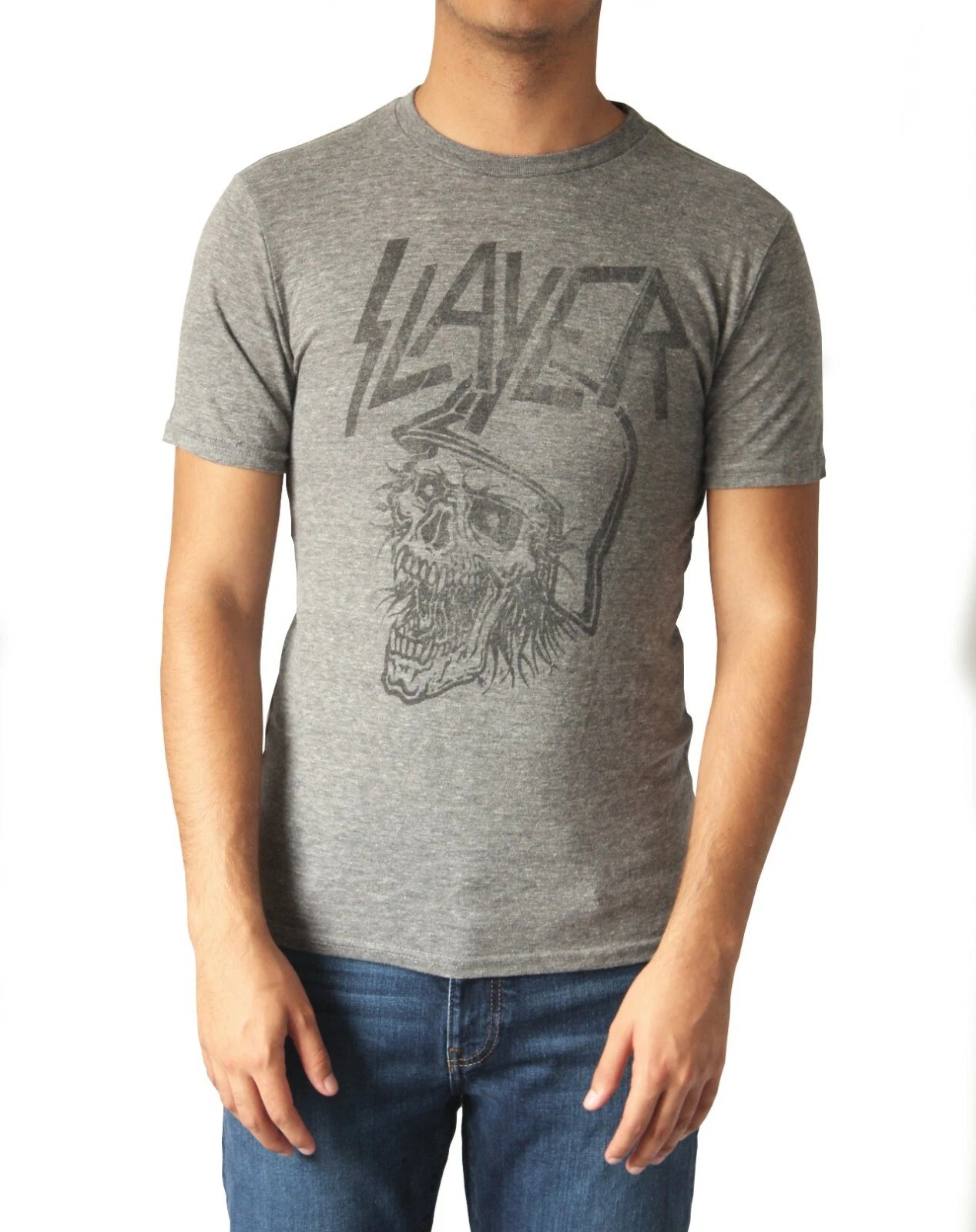 Slayer Skull Helmet t-shirt by Chaser Brand 90's Metal Rock band Tee