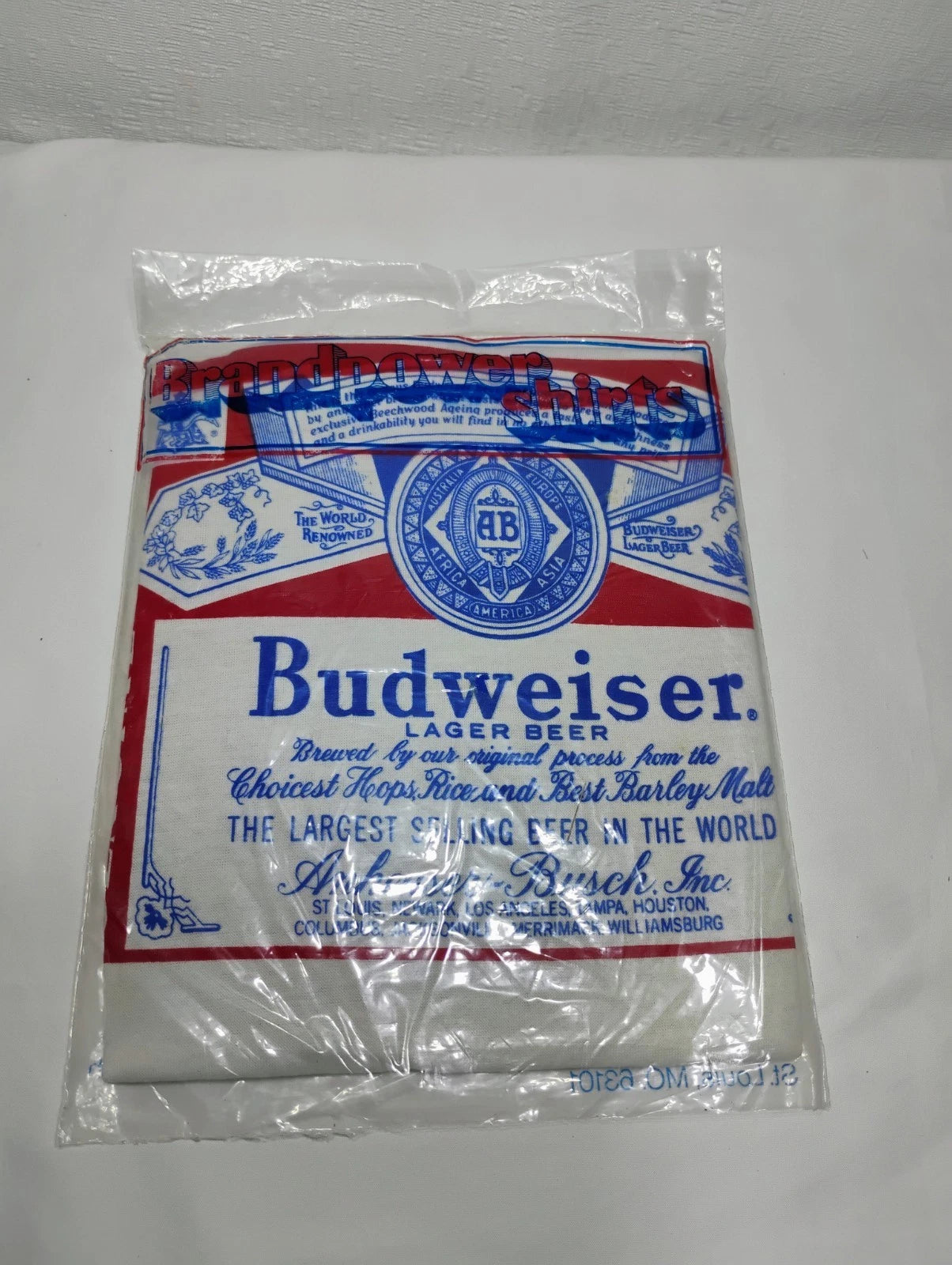 Rare! Vintage 80s Single Stitch "Budweiser Lager Beer" Graphic T Shirt Size Med