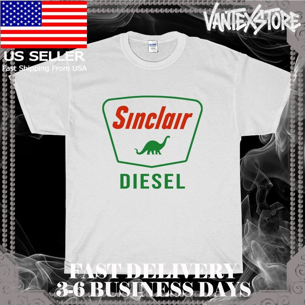NEW SHIRT SINCLAIR DINO GASOLINE CLASSIC LOGO MEN'S T-SHIRT FUNNY USA SIZE S-5XL