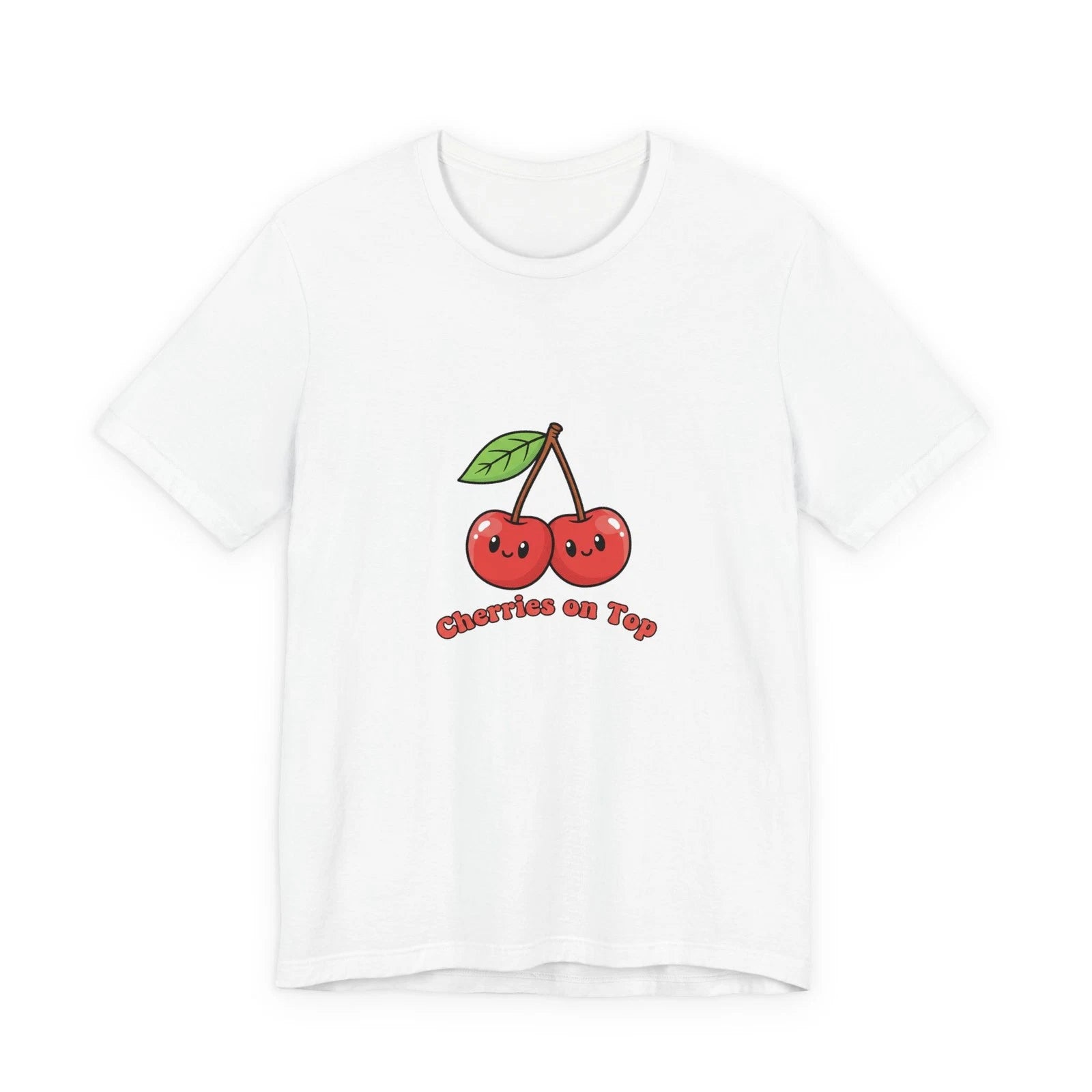 Kawaii Cherry Graphic Tee | vintage cherry design, fruit motif