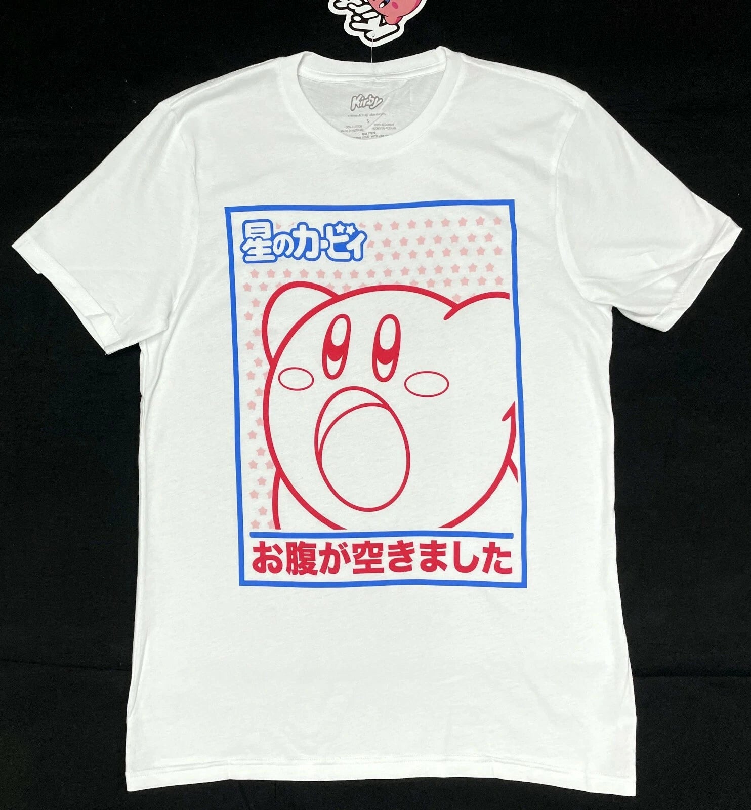 Nintendo KIRBY KANJI T-Shirt NWT Licensed & Official